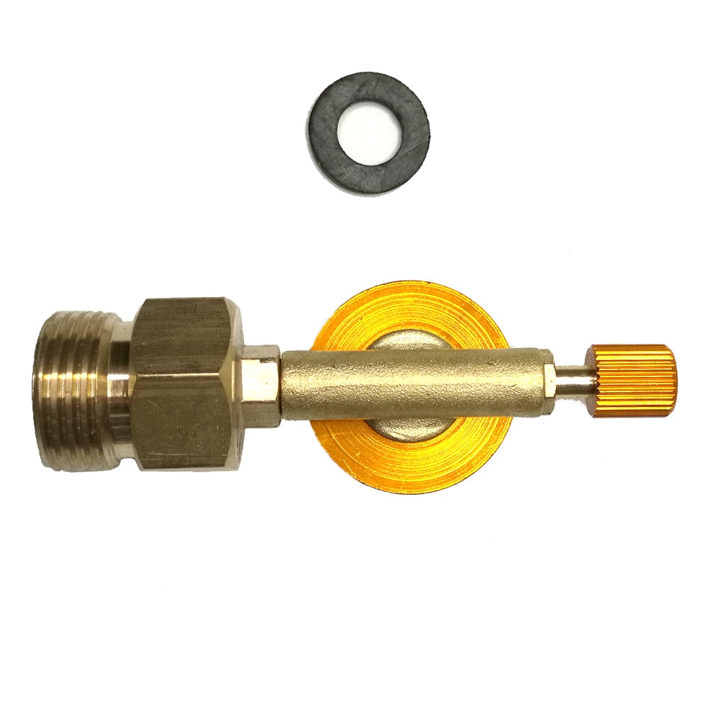 Flad cylinder refill adapter camping komfur adapter propan tank stik gasflaske konvertere til tysk type