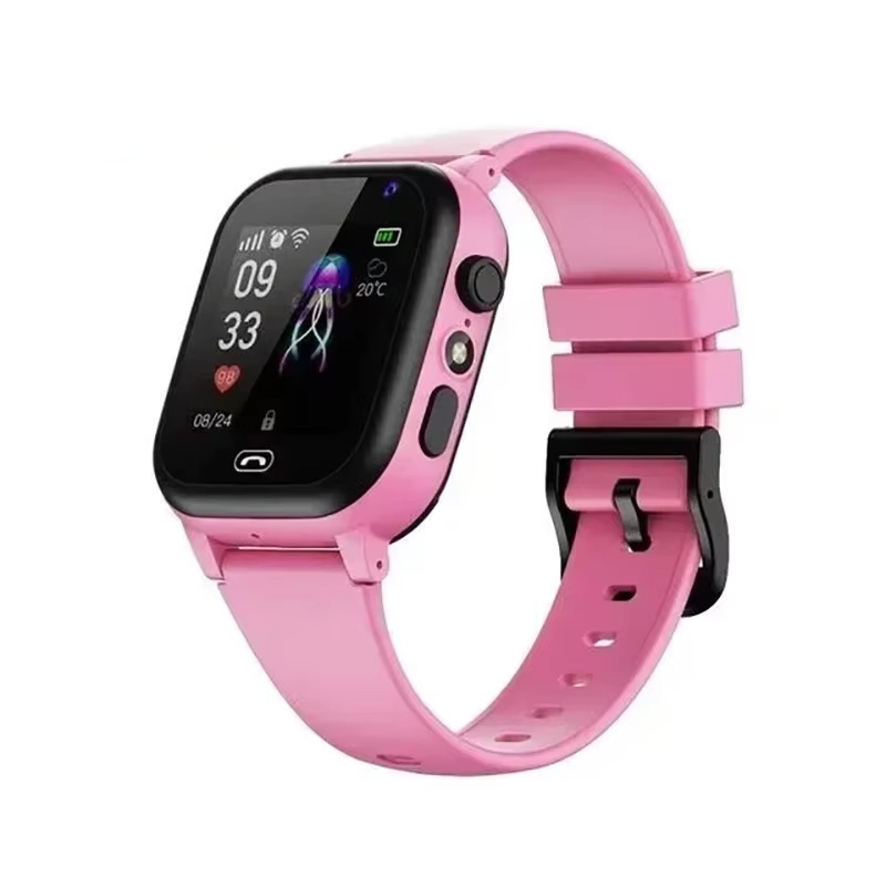 Reloj inteligente 4G para niños, ubicación GPS SOS, videollamada, tarjeta Sim, reloj inteligente para niños, cámara, reloj mejorado resistente al agua para niños y niñas: Verde