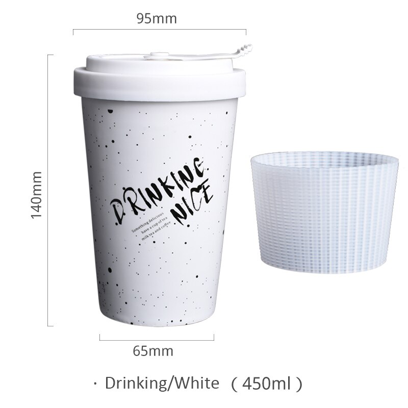 ROKEN Rvs Bekers met Deksels en Rietjes 350 ML Metalen Drinken Mokken Koffie Mok Food Grade Cups BPA Gratis voor Kinderen Volwassenen: Drinking-White