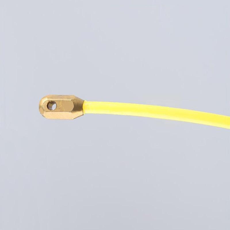 25m/15m/5m glassfiber trykk avtrekker metalltråd kabel kanal elektrisk guide enhet kabel slange rodder fisk teip metalltråd hjelpemiddel holdbar