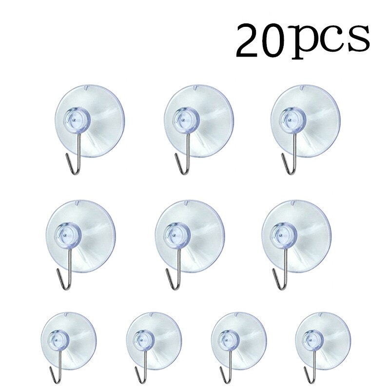 10 stücke Klaren Fenster Saugnapf Saugnapf häkeln Haken startseite zubehör für haus und küche schlüssel Halfter Zauberstab Haken Schlecht baño: 20Stck 40mm