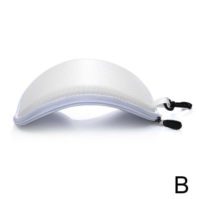 1pcs Goggles Case Portable Ski Goggle Protector Case Eyewear Box Case Zipper Hard Case Outdoor Ski Goggles Protector Case: White