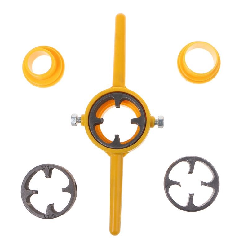 PVC Thread Maker Tools Kit NPT Die Set Pipe Threader For Pumps Pipes Hand Tool Set