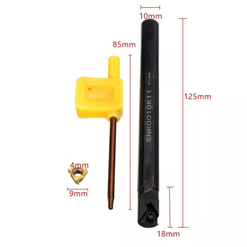 SNR0010K11 herramienta de torneado de mandrinado de torno interno con cuchilla 11IR AG60 para máquina herramienta CNC parte conjunto de accesorios de herramientas