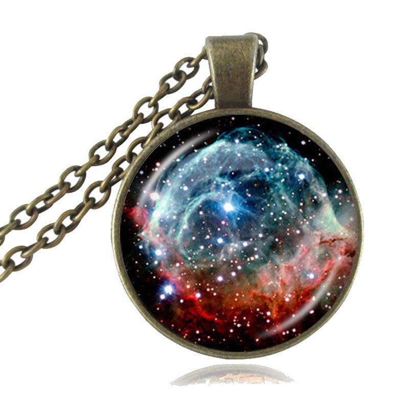 Thors Helm Nebula Ketting Galaxy Astronomie Hanger Zonnestelsel Sieraden Space Universe Ketting Melkweg Sieraden HZ1: A1