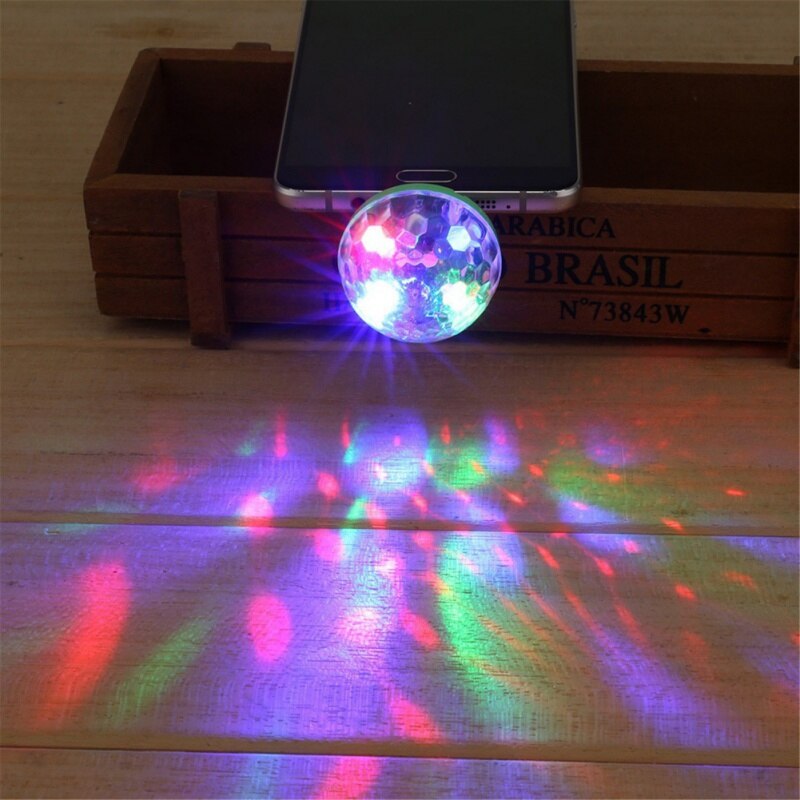 20 Lamp USB Mini LED Verlichting Disco Ball Vorm Effect Stage Party Club Licht voor Mobiele telefoon pow bank