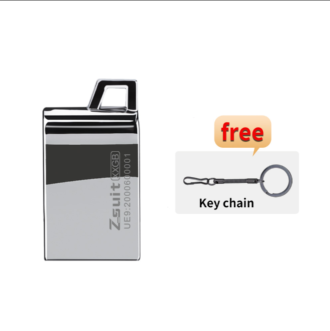 Zsuit 10PCS Mini USB Sticks 4G 8G Pen Drive 16GB High-Speed USB Flash Drive 64GB Free Logo Memory Stick Waterproof U Disk: Silver / 64GB