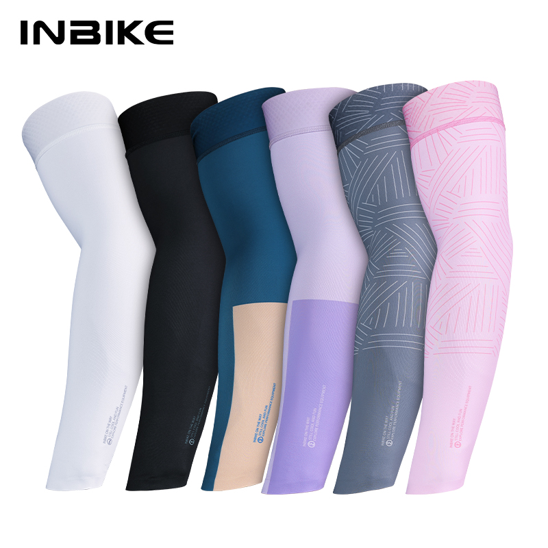 INBIKE Manicotti da ciclismo per braccio Uomo Manicotti di protezione UV per bicicletta Copri braccio per protezione solare Copri braccio in seta di ghiaccio Accessori per biciclette