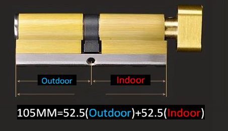 High performance safety door lock mul t lock cylinder brass cylinder lock: 105 52.5 52.5