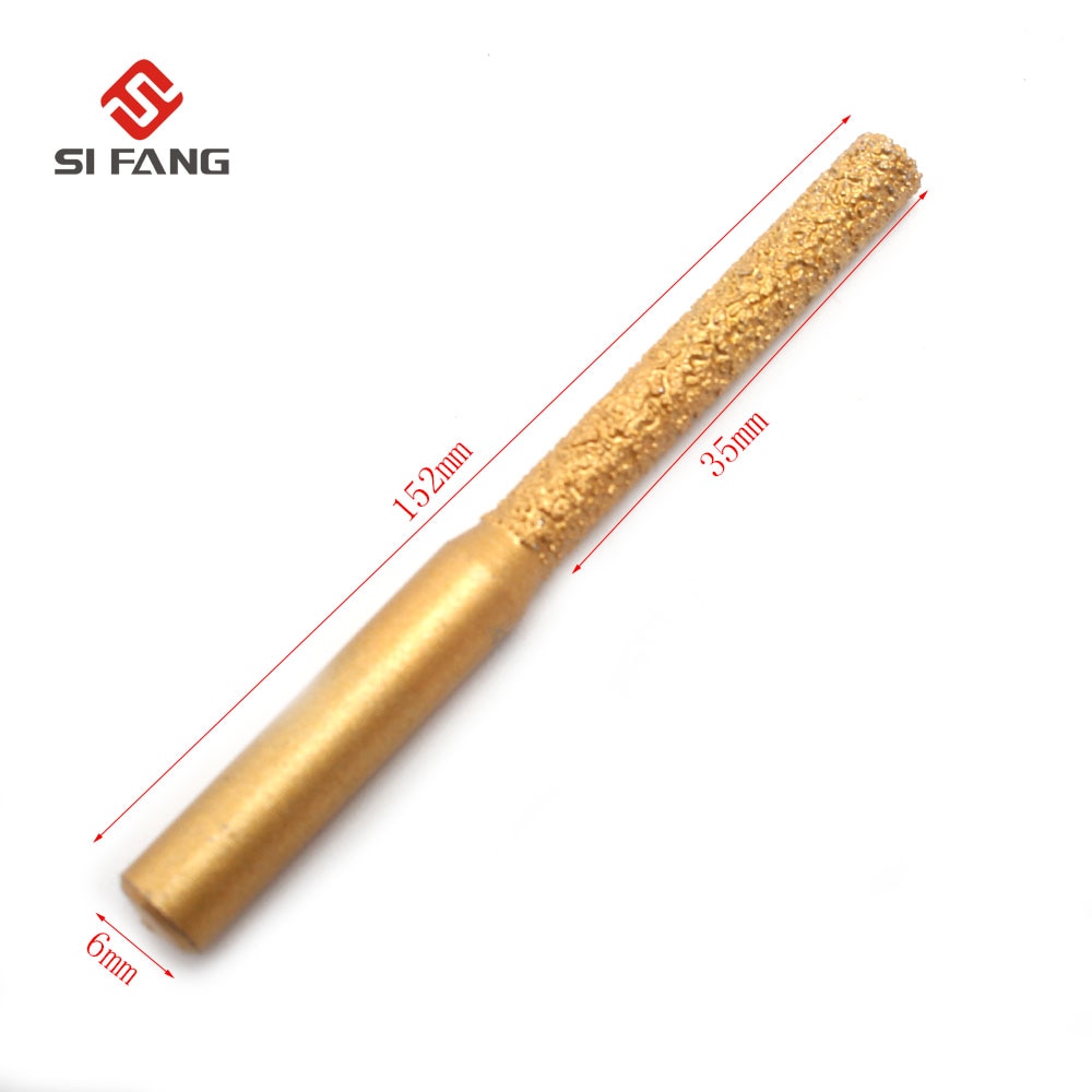 2 stk dia loddet rett diamantprofil hjulfres for marmor granitt kantprofilering/skjæring elektrisk fres granitt 1/4 "