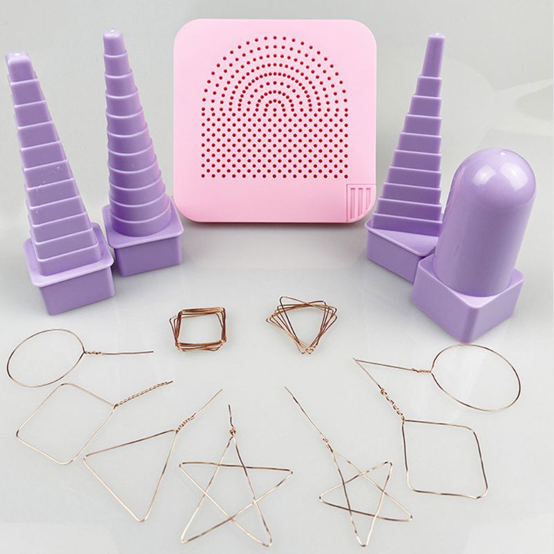 3 former dorn tråd hurtig rund firkantet trekant spiral maker rulle quilling modelleringsværktøj smykkefremstillingsværktøj
