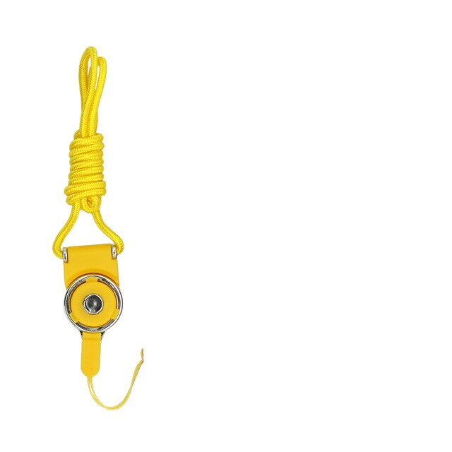 Mobile phone neck lanyard, used for removable key multifunction belt, used for ID card key ring holder 9 color mobile phone belt: yellow