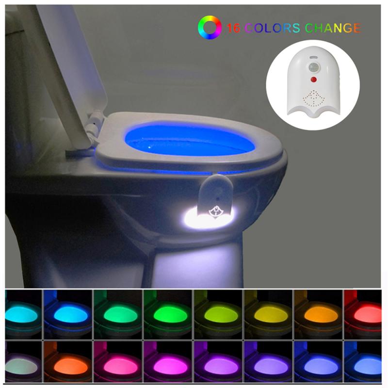 Led Toilet Toilet Light Usb Toilet 16 Color Night Light Waterproof Backlight For Toilet Bowl LED Luminaria Lamp WC Toilet Light