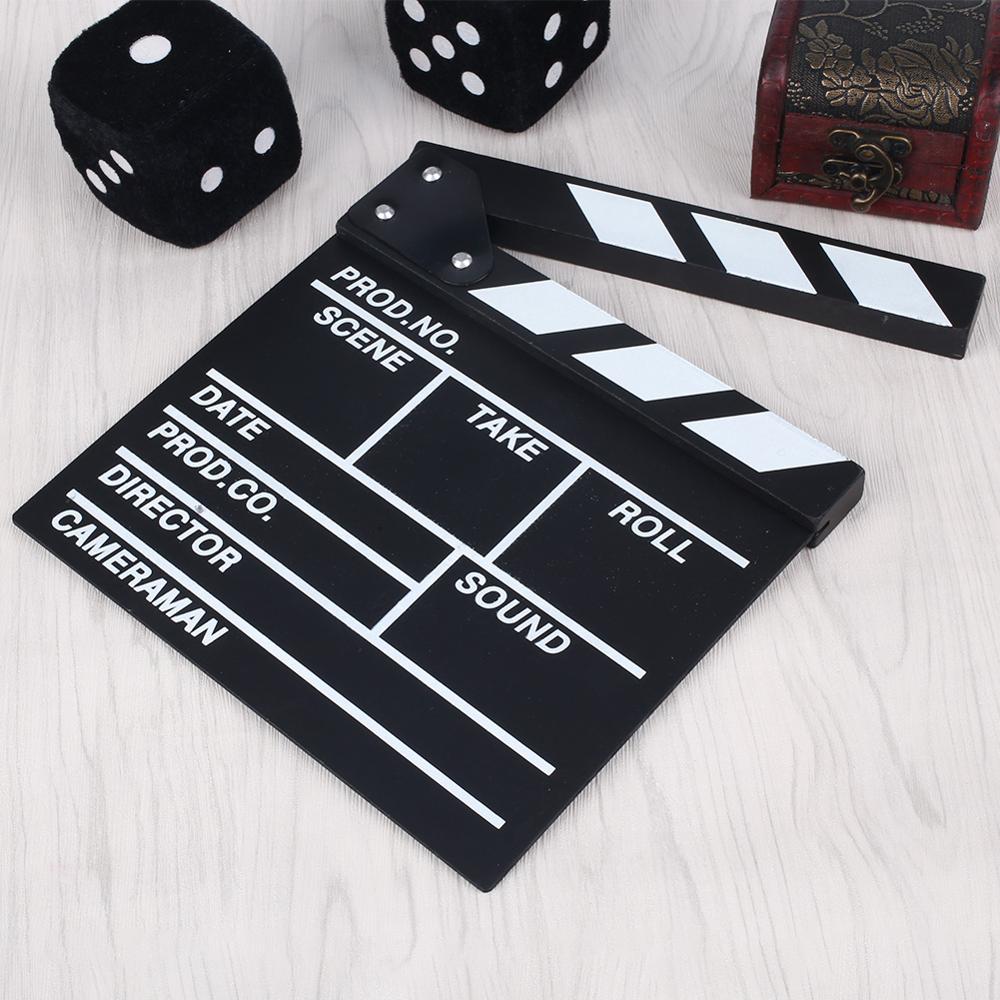 Film TV Show Cut Action Wooden Movie Clapboard The... – Grandado