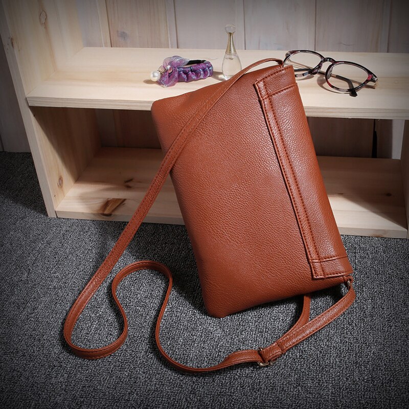 vintage casual leather handbags clutches ladies party purse women bag bolsos rossbody messenger shoulder school bags