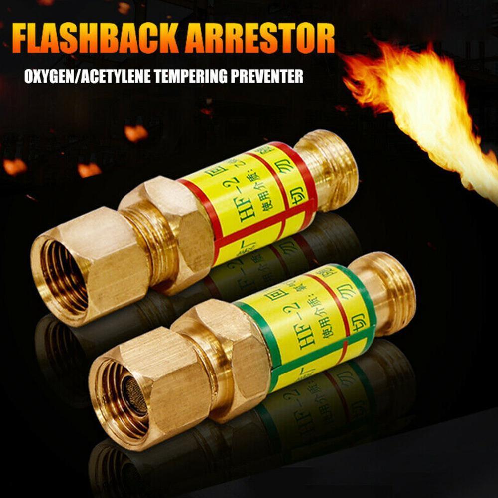 Gas Schweißen Zubehör Sauerstoff/Acetylen Überprüfen Ventil Rückblende-ableiter Schweißen/Schneiden Fackel Flamme Buster