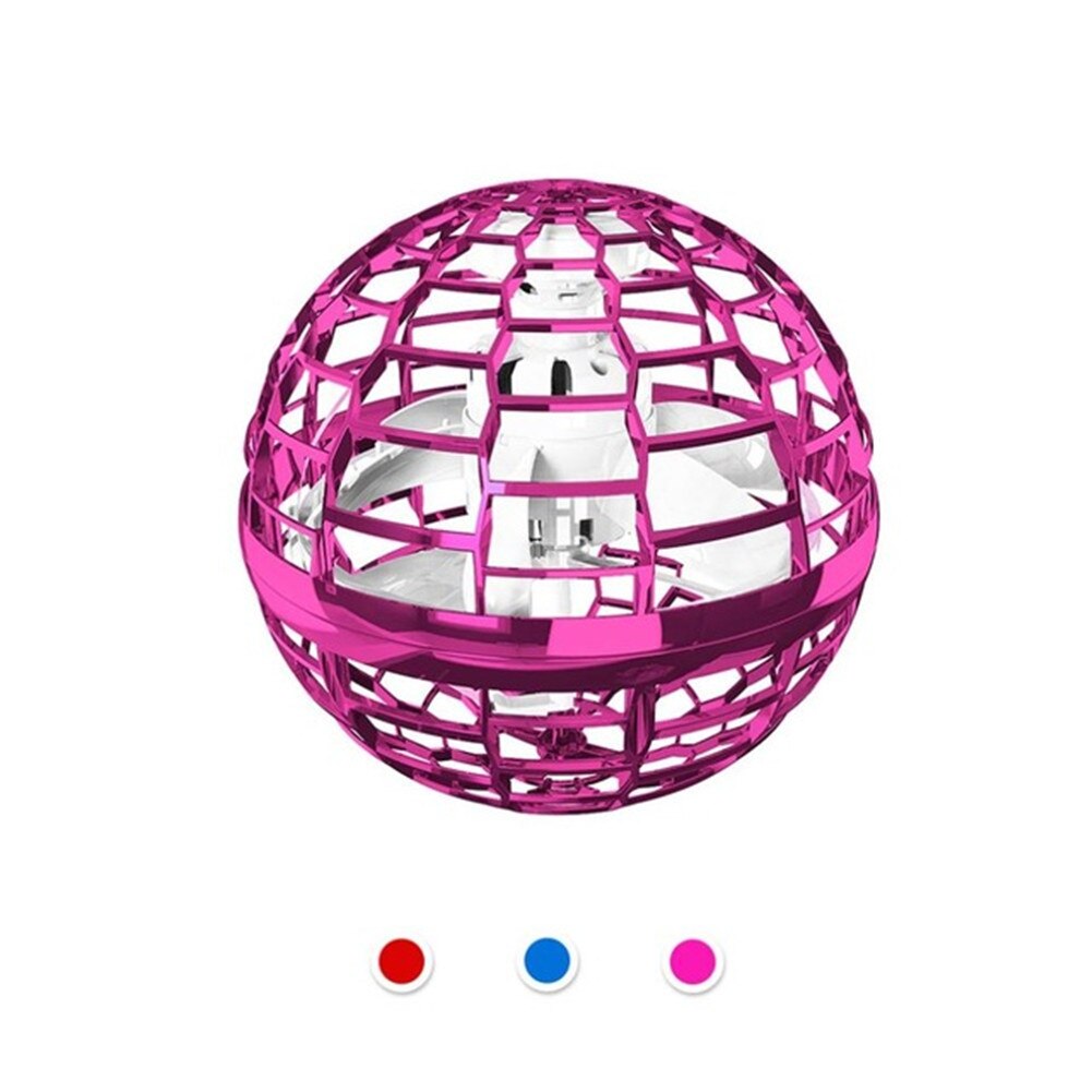 Flying Toys Spinner with Endless Tricks Light Hand Control Operated Drones For Kids Adults Christmas Birthday Part Toy: Pink