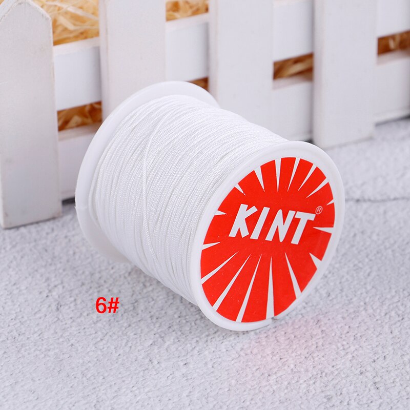 Nylon Cord Chinese knot macrame rattail bracelet braided string DIY Rope Bead Necklace Bracelet Jewelry Making 45m/0.8MM: N6
