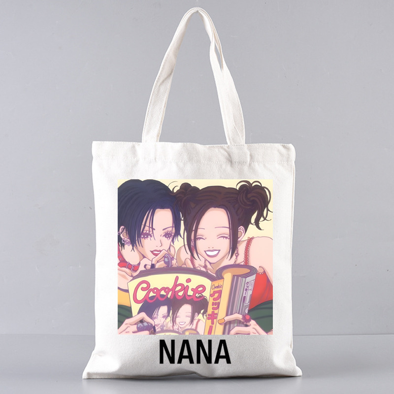 Black Stones NANA Osaki Japanese Anime Tote Set - Women's Spacious Shoulder Bag with Easy Access & Matching Clutch Pouch