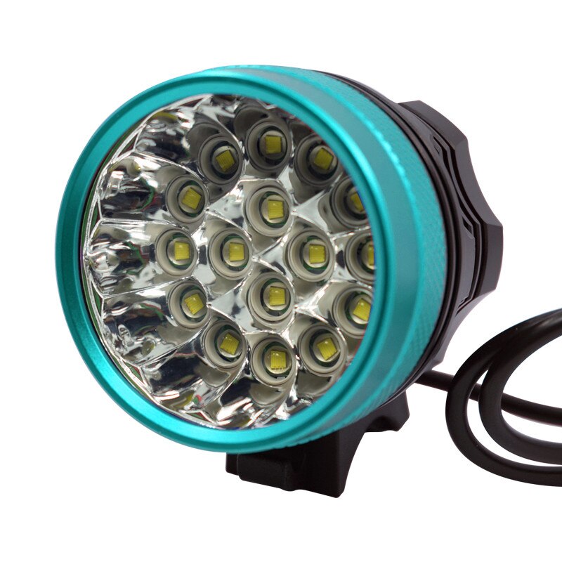 WasaFire 40000 lm 16 xT6 LED Fahrrad licht vorne Scheinwerfer Reiten Radfahren Fahrrad Front Licht für Outdoor Nacht Reiten Camping lampe: Blue