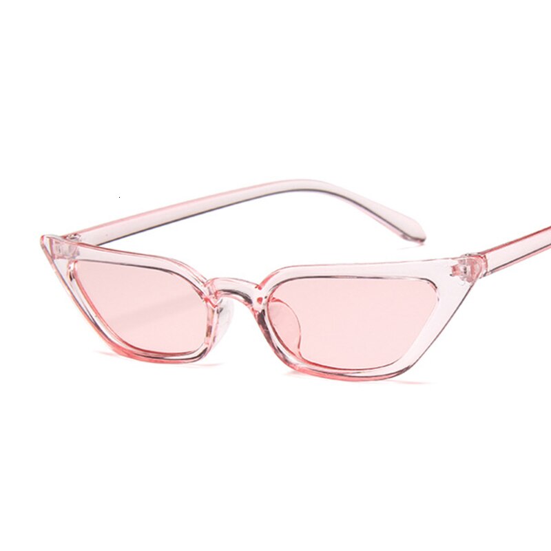 Gafas de sol de de ojo de gato de de lujo de de gafas triangulares estrechas pequeñas gafas de sol Vintage para mujer