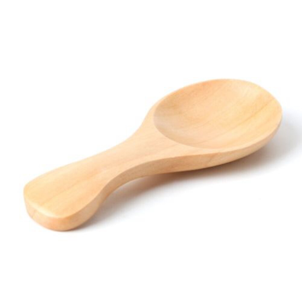 exquisit Leben Natürliche Holz Kleine Löffel Scoop Tee Honig Kaffee Würze Salz Zucker Löffel Baby Fütterung Geschirr Glatte: hölzern Farbe