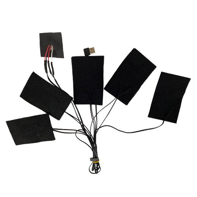 1 Set USB Electric Heating Pad 3 Heat Levels Winter Outdoor Heating Pads for DIY Heated Jacket: Default Title