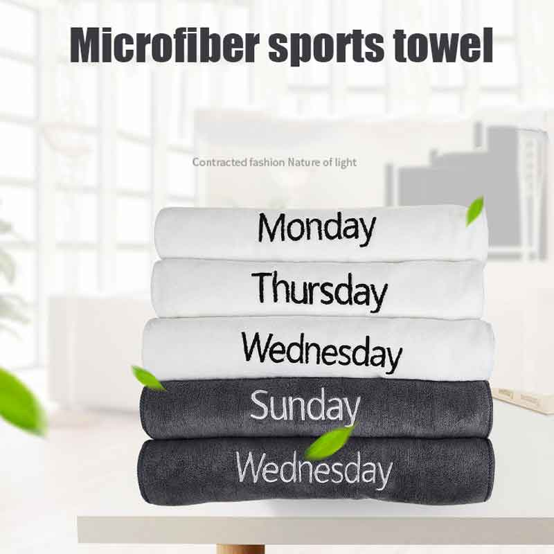 7 jours semaine serviette de Sport à séchage rapide en fibre Ultra-fine serviette de Sport en microfibre