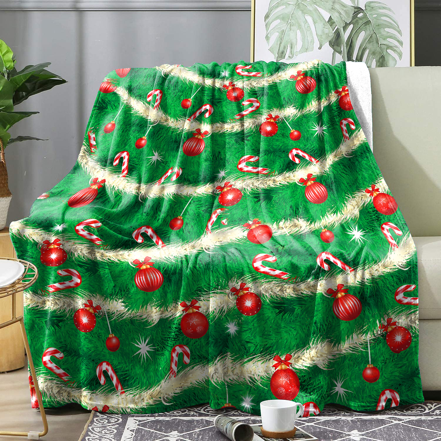 Red Christmas Snowman Winter Blanket Bedspreads Christmas Theme Pattern Flannel Blankets Bedding Cover Knee Blankets Decor Sofa