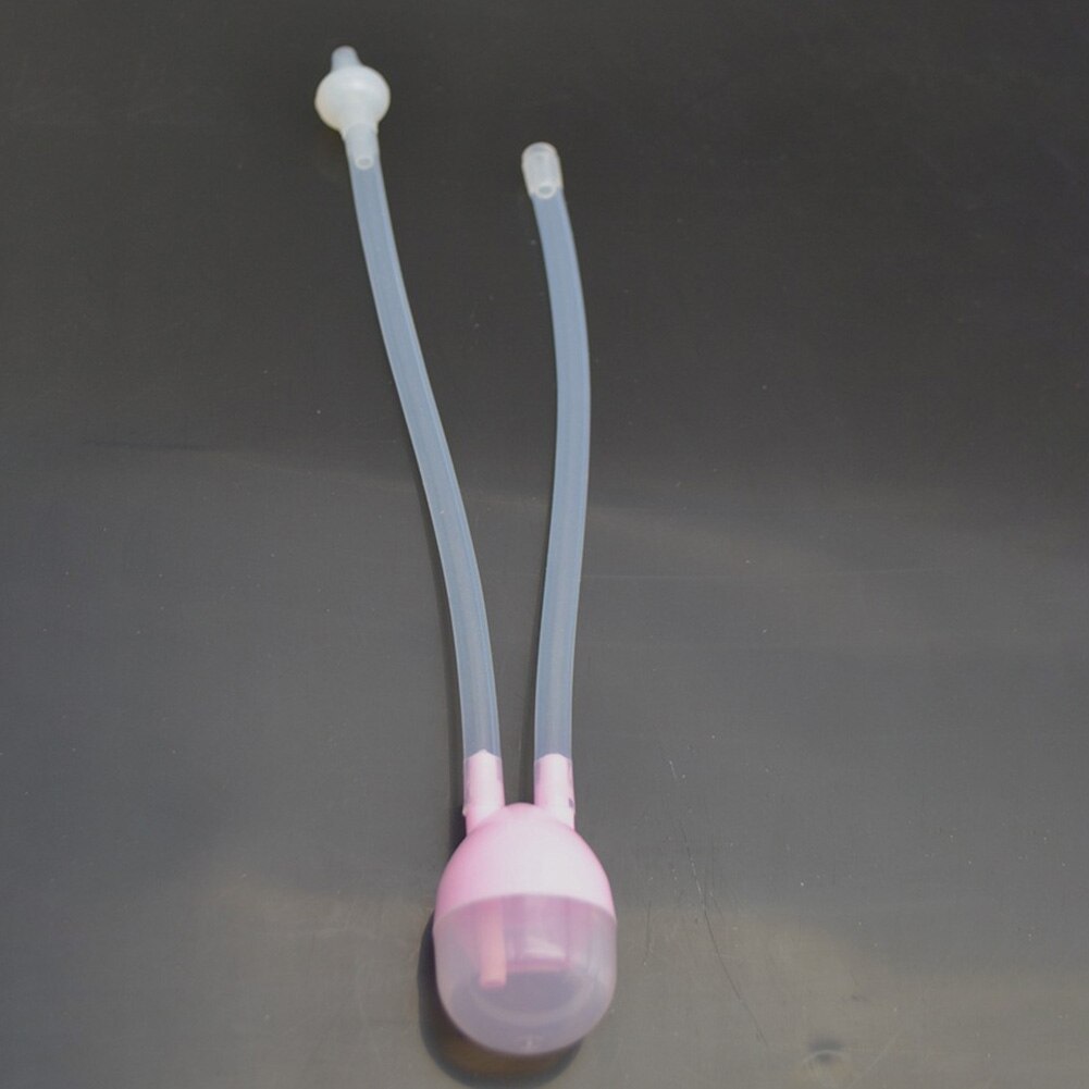 Infant Nasal Aspirator Twist Aspirator Snot Sucker Mucus Sucker Baby Care BM88: Pink