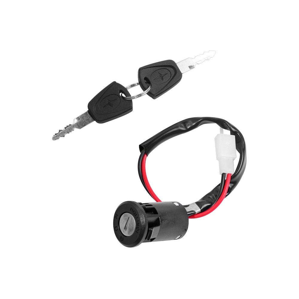 Universele Contactslot Elektrische Scooter 1 Set 2 Draden Op/Off Ontsteking Toetsen Met Draad Driewieler Voertuig Montage kit Onderdelen