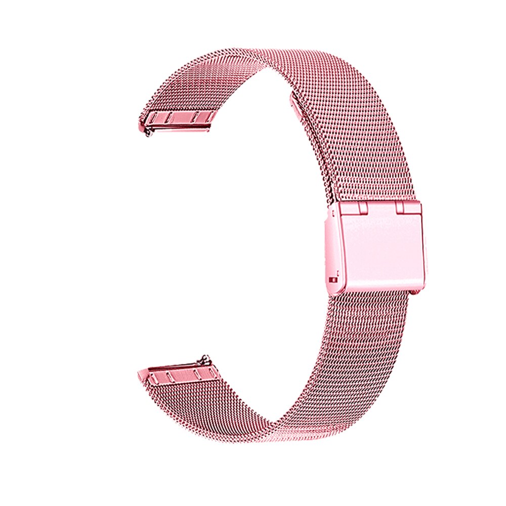 Milanese pulseira de metal para amazfit gts bip s gtr 42mm banda inteligente pulseira de aço inoxidável para huawei relógio gt 2 42mm pulseira: WHITE