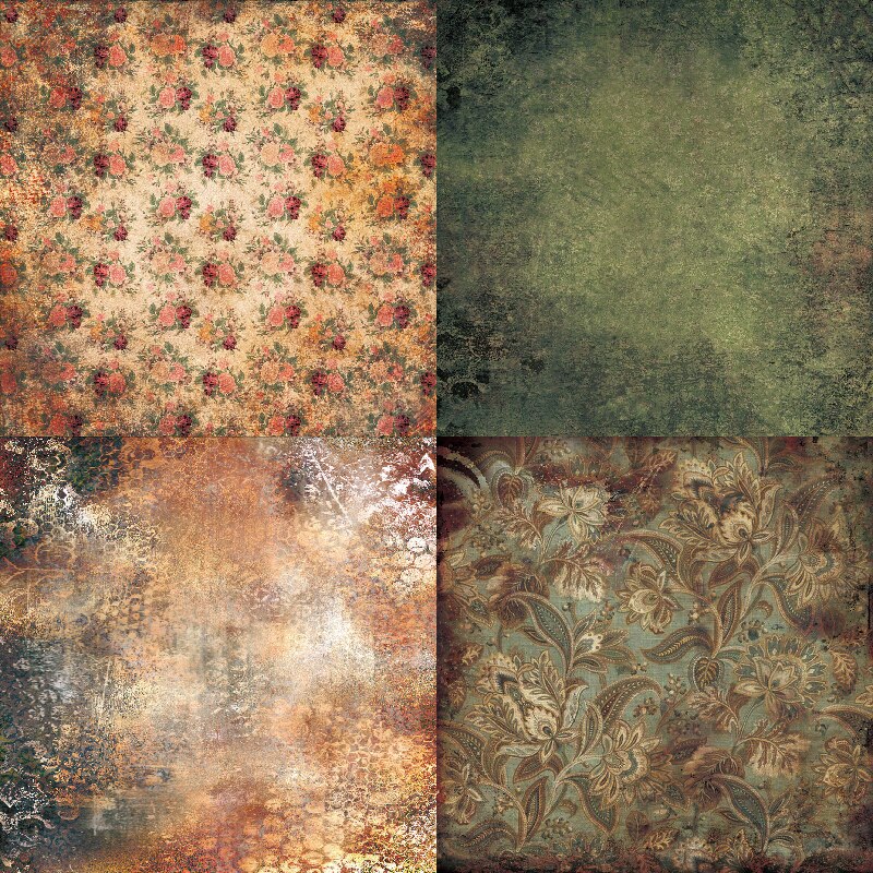 Panalisacraft 24 sheets 6"X6"vintage patterned paper pad Scrapbooking paper pack handmade craft paper craft Background pad card