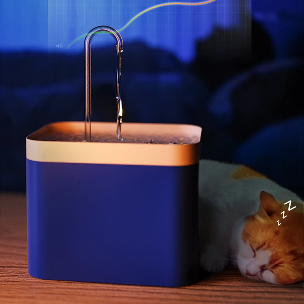 Fuente de agua automática para gatos de 1,5 l, bebedero eléctrico silencioso alimentado por USB para mascotas, dispensador de bebidas para mascotas, bebedero para filtro de agua para gatos