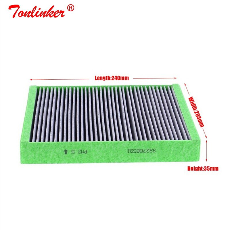 Filtro de cabina 332766591 1 unidad para Chevrolet Cruze Aveo Malibu Cobalt Onix Orlando Prisma Spark SPin Trax Volt Ev, modelo de coche