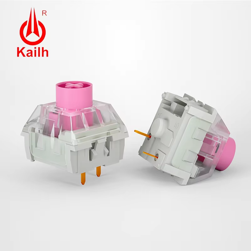 Kailh BOX Switch Silent Pink 35g Linear Keyboard Switches RGB SMD MX Mechanical Keyboard 3 Pins Mute For Job typing switch