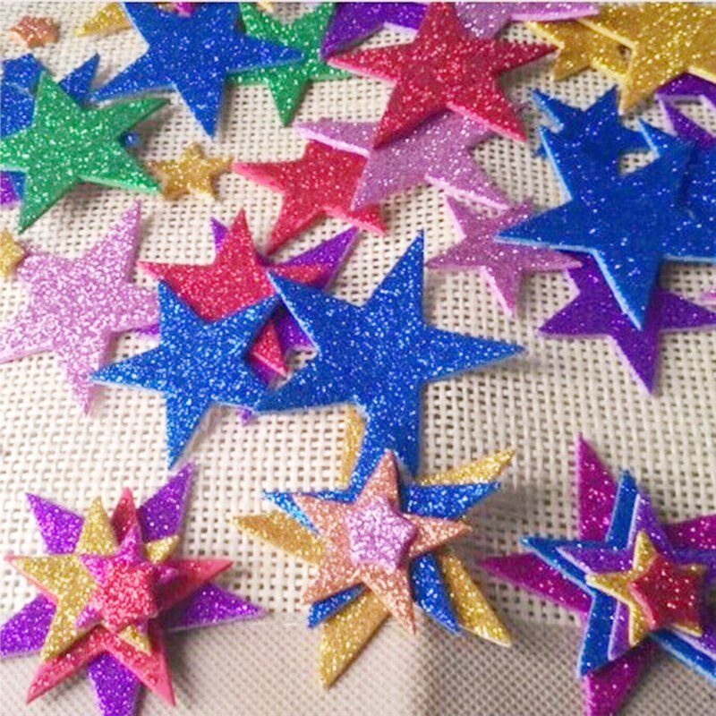 3D Stickers Speelgoed Glitter Ster Foam Stickers Voor Kaart Stitch Kaartmaken Scrapbooking Pegatinas Kamer Naklejki Sticker Klassieke Speelgoed