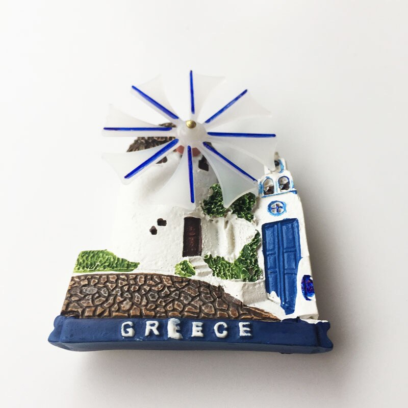 Malaysia Greece Fridge Magnets Tourist Souvenir Melaka Kuala Lumpur 3d Resin Relief Scenery Refrigerator Sticers Home Decor: 6