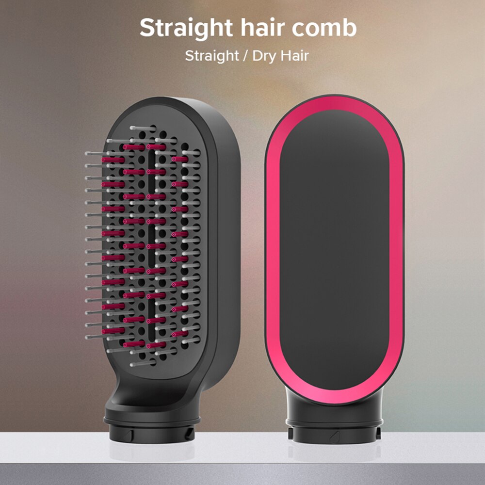 Sèche-cheveux électrique 4 en 1, peigne à Air rotatif, brosse à cheveux, bigoudi, fer à friser