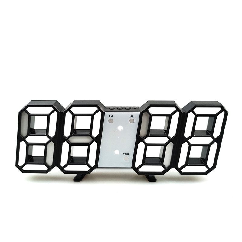 8 w kształcie USB tablica cyfrowa zegary zegar ścienny wyświetlacz czasu doprowadziło kreatywne zegarki 24 i 12-godzinny alarm z wyświetlaczem drzemki dekoracji domu
