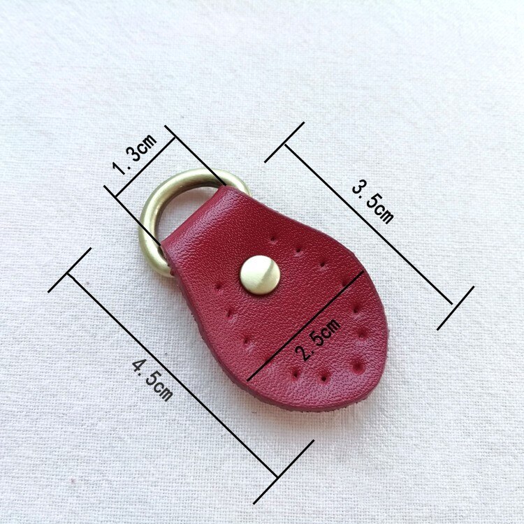 Petite taille 4.5*2.5cm cuir sac boucles avec D anneau bricolage sac à la main bagages accessoires 10 pièces/lot: Rouge / bronze Dring