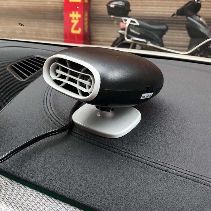 Bærbar bil bilvarmer opvarmning defroster 12v 150w elektrisk varmeblæser opvarmning forrude defroster demister