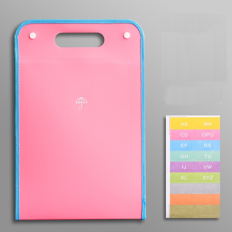 13 Layers A4 Expanding File Folder Organizer Document Bags Test Papers Holder Handbag Free Index Label School Office Stationery: 01