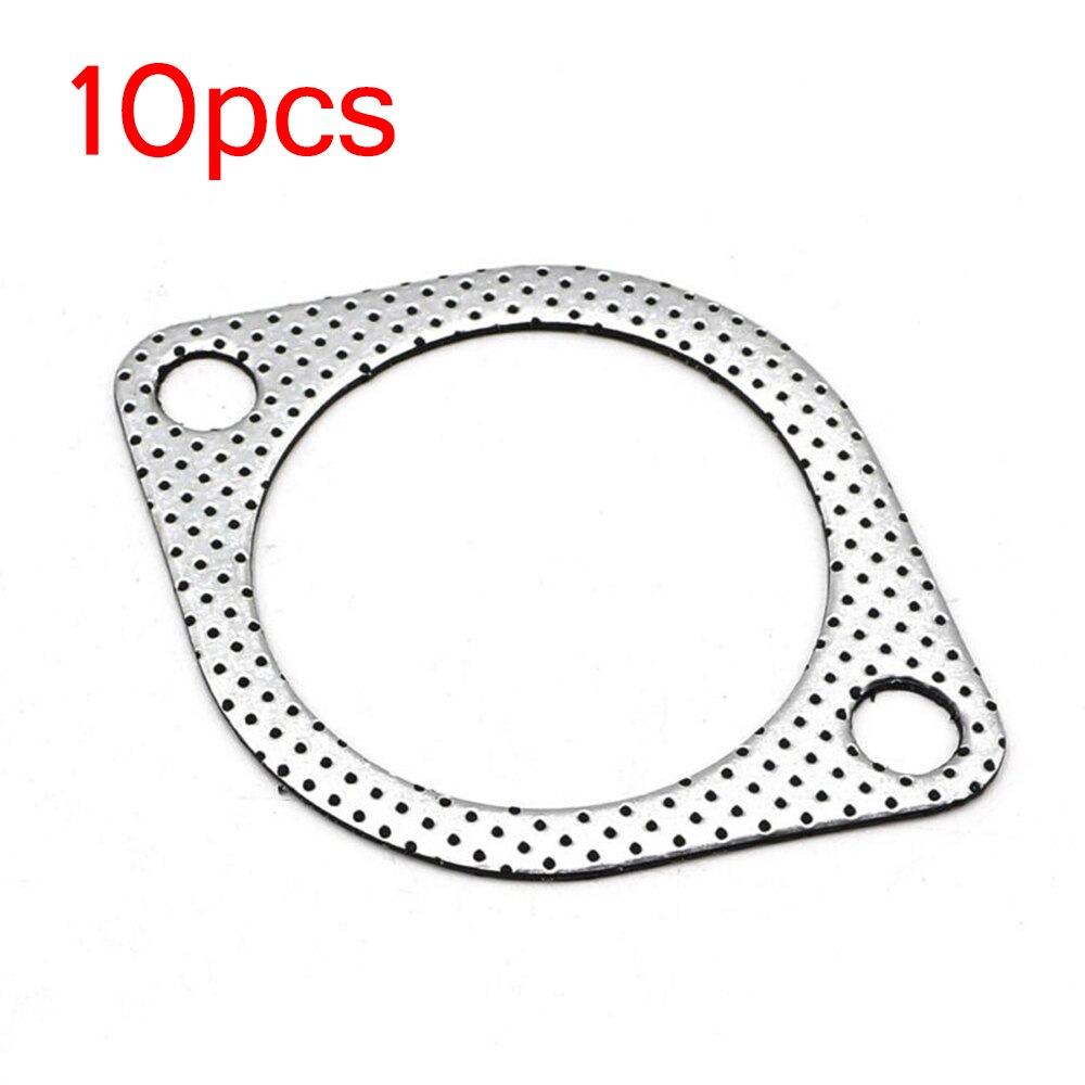 10pc Gasket 3" Car Exhaust Header Manifold Flange Gasket 2 Bolt Reliable