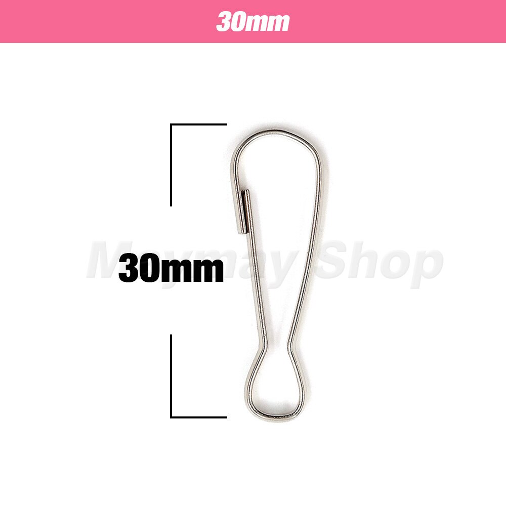 100Pcs Spring Clip Hooks Snap Buckle Metal For Purse Zipper Pull Lanyards Paracord Badge Keyring Keychain Accessory: Antique Zinc