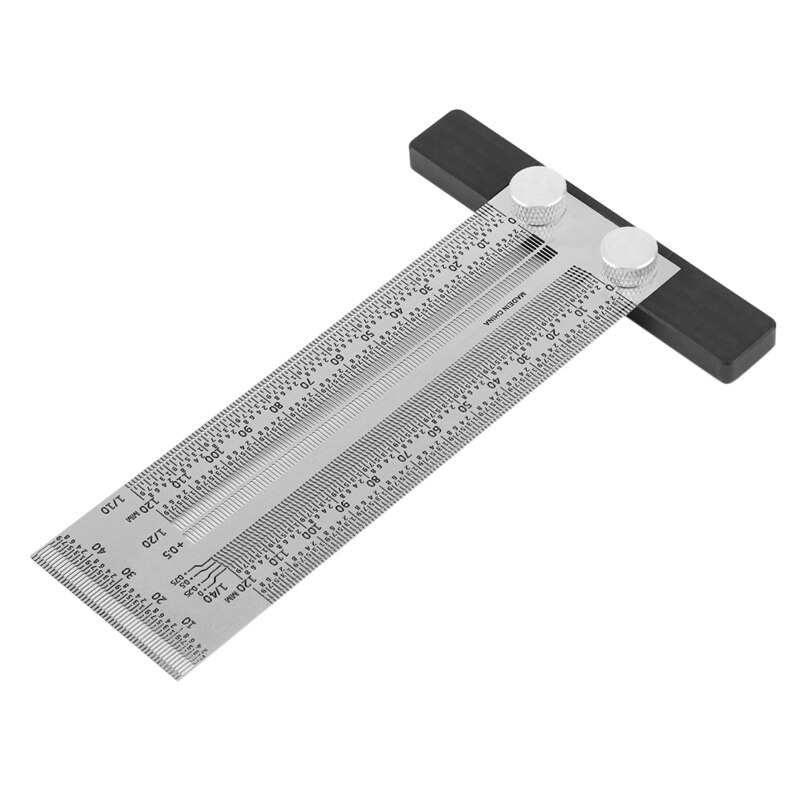 120 MM T Square Woodpecker Tools Woodpecker Square Precision Tiny T-Rule Precision Marking Ruler