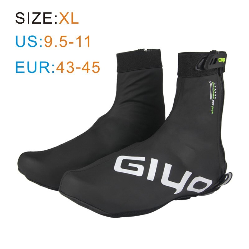 Giyo capa de sapato para ciclismo, à prova d'água, capa para sapatos de bicicleta, reflexiva, à prova de vento, mtb, estrada, inverno, lã, quente, protetor de bloqueio: Cinza escuro