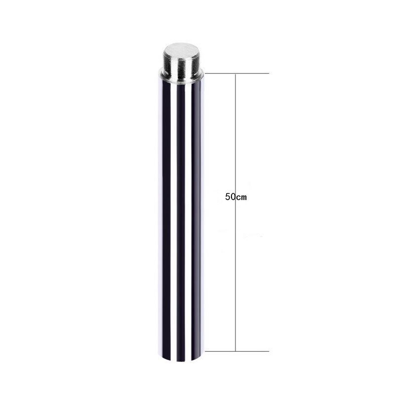 Diamater 45mm x 12.5-25-50 cm forlenger stangrør avtagbart forlengelsesrør stripper stangdans spinnstang eller ryggsekkoppbevaringspose: 50cm