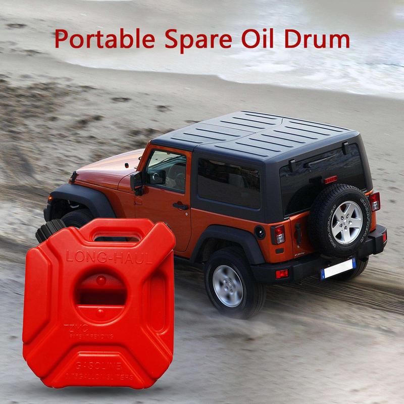 Tambor de aceite de reserva de coche, barril de gasolina de plástico antiestático, cubo receptor de coche de larga distancia, duradero, 5 litros, 1 ud.
