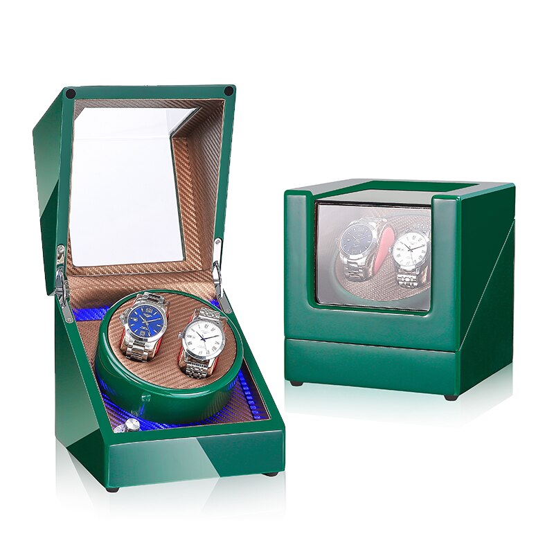 Devanadera de reloj mecánico con pantalla LED, soporte de caja de almacenamiento de joyería, agitador de Motor, rotador automático silencioso, 5 modos